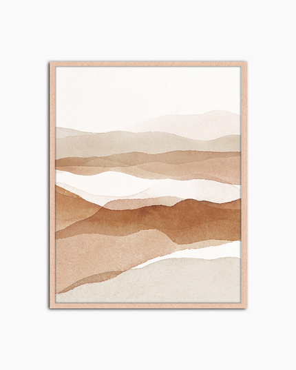 Abstrakte Landschaft - Wanddekoration drucken