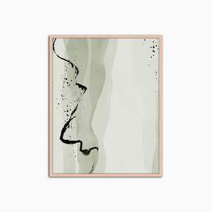 Green Abstract Art - Print Muurdecoratie