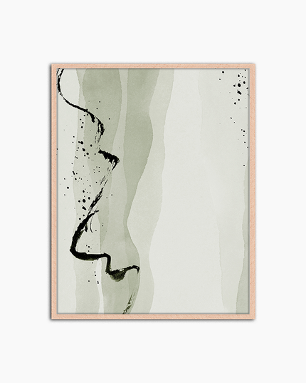 Green Abstract Art - Print Muurdecoratie