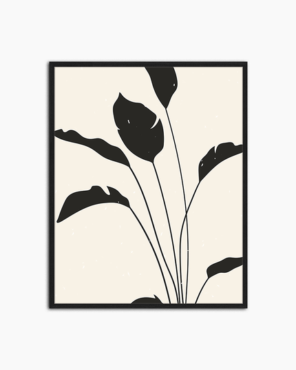 Monochrome Branches - Print Muurdecoratie