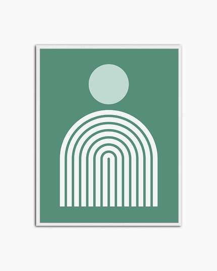 Abstract Green - Print Muurdecoratie
