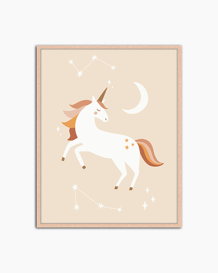 I Love Unicorns - Print Muurdecoratie