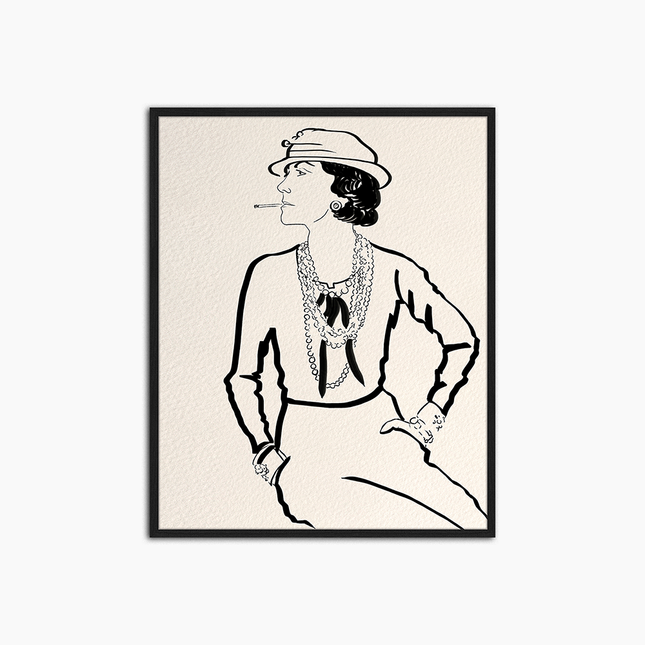 Gabrielle Bonheur Coco Chanel - Décoration murale imprimée