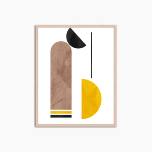 Abstract Shapes - Print Muurdecoratie