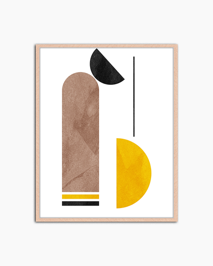 Abstract Shapes - Print Muurdecoratie