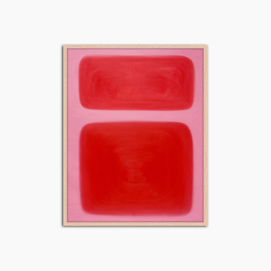 Abstract Pinky Red - Print Muurdecoratie