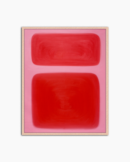Abstract Pinky Red - Print Muurdecoratie