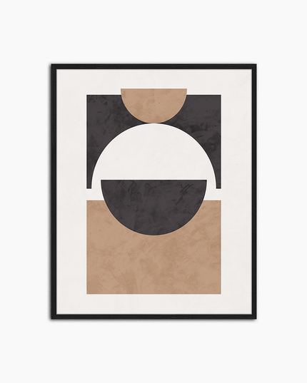 Organic Abstract Composition - Print Muurdecoratie