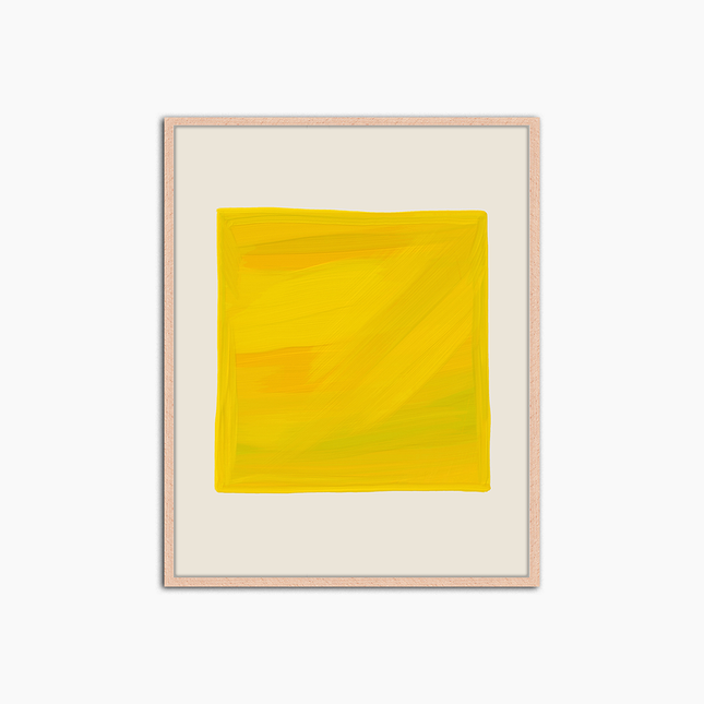 The Yellow Square - Print Muurdecoratie