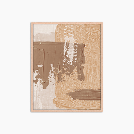 Abstrakt in Beige – Wanddekoration mit Print