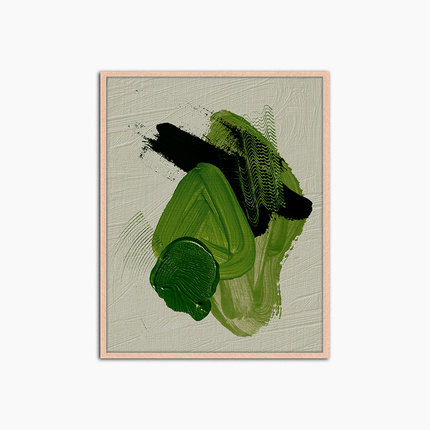 Résumé vert - Décoration murale imprimée