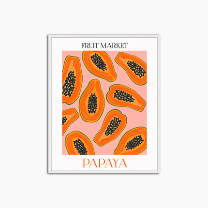 Marché aux fruits de papaye - Décoration murale imprimée