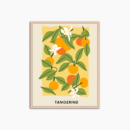 Mandarine - Wanddekoration drucken