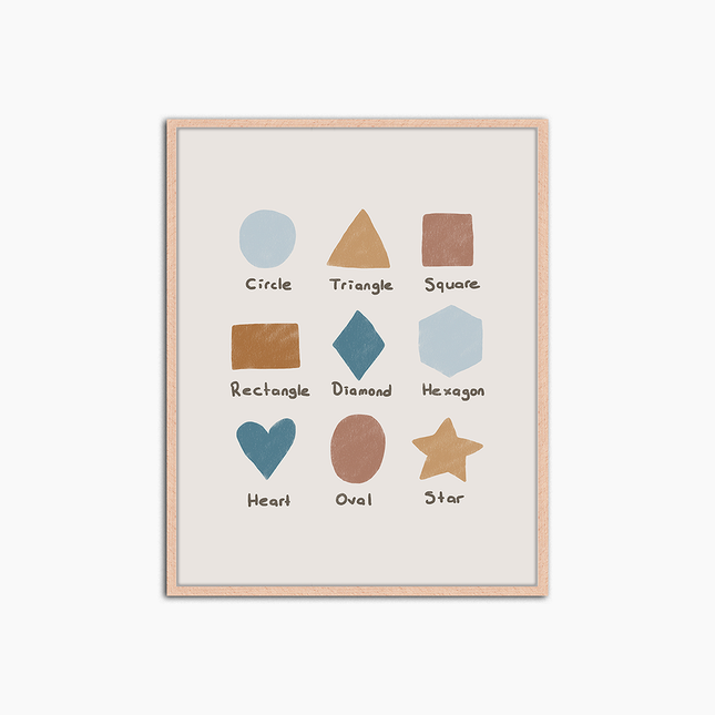 Formes d'apprentissage - Décoration murale imprimée
