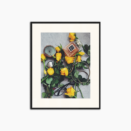 Coco &amp; Flowers – Wanddekoration mit Print