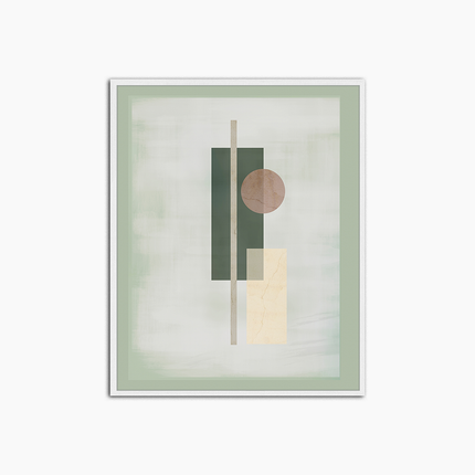 Abstract in Green - Print Muurdecoratie