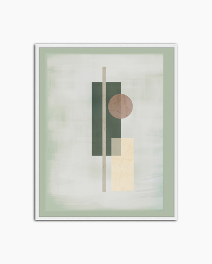 Abstract in Green - Print Muurdecoratie