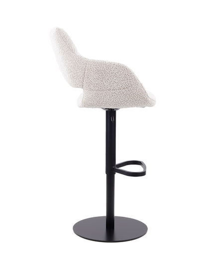 Tabouret de bar Alex - Chenille Beige