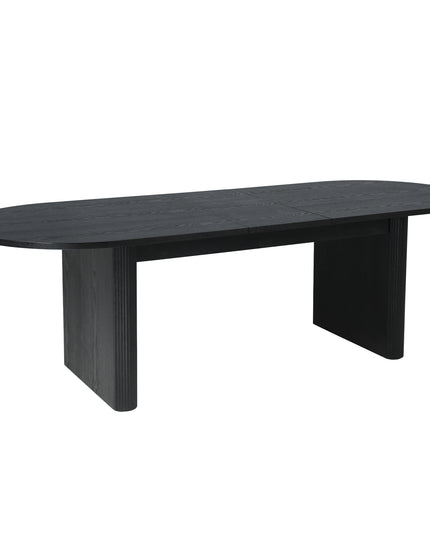 Maya-Esstisch – schwarzes Furnier – ausziehbar von 200–240 cm