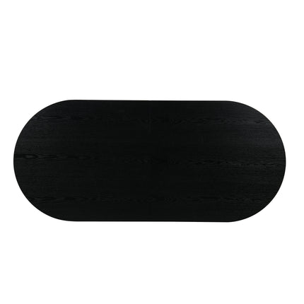Table à manger Maya - Placage Noir - Extensible 200-240cm