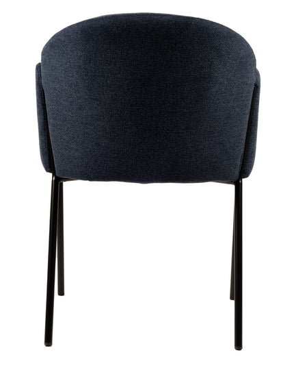 Chaise de salle à manger Bloom - Tissage bleu