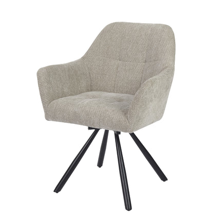 Chaise pivotante Breeze - Beige - Chenille