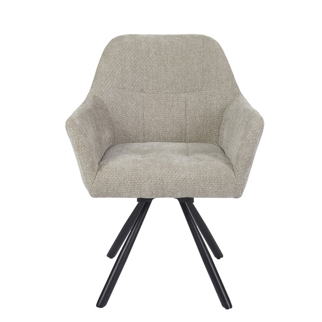 Breeze Draaistoel - Beige - Chenille