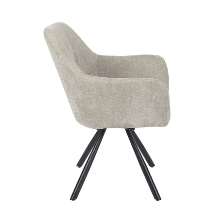 Chaise pivotante Breeze - Beige - Chenille