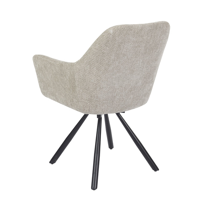 Breeze Draaistoel - Beige - Chenille