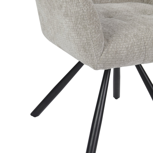 Breeze Draaistoel - Beige - Chenille