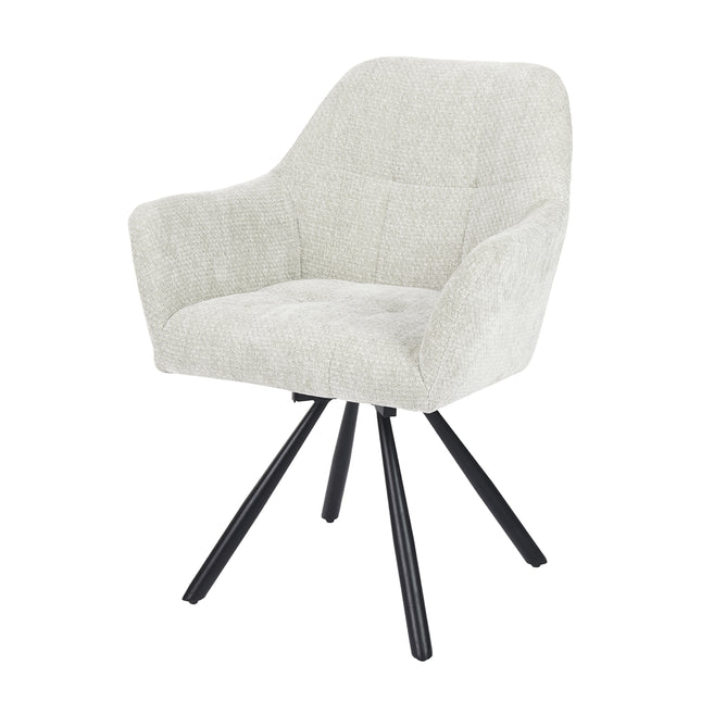Breeze Draaistoel - Ecru - Chenille