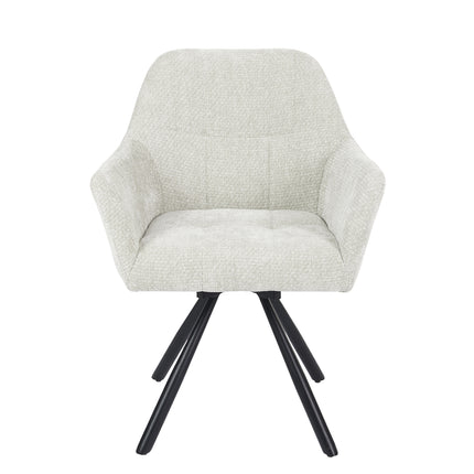 Chaise pivotante Breeze - Écru - Chenille