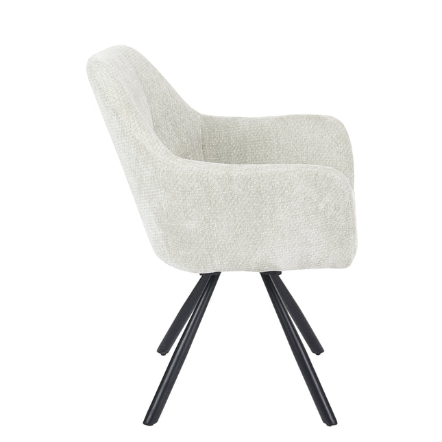 Breeze Draaistoel - Ecru - Chenille
