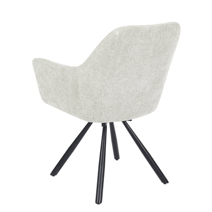 Chaise pivotante Breeze - Écru - Chenille