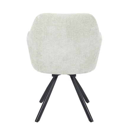Chaise pivotante Breeze - Écru - Chenille