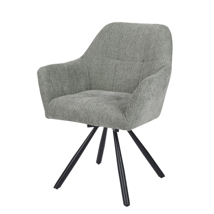 Chaise pivotante Breeze - Gris - Chenille