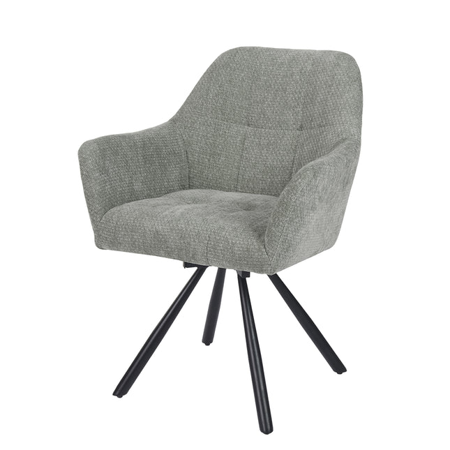 Breeze Draaistoel - Grijs - Chenille