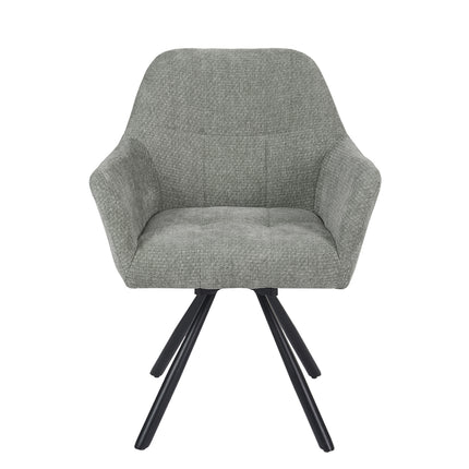 Chaise pivotante Breeze - Gris - Chenille