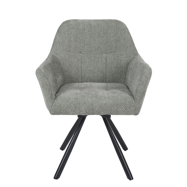 Breeze Draaistoel - Grijs - Chenille