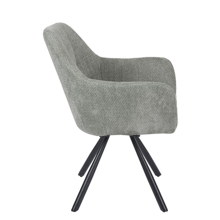 Chaise pivotante Breeze - Gris - Chenille