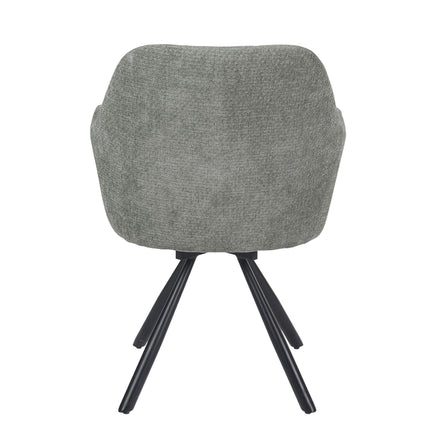 Chaise pivotante Breeze - Gris - Chenille