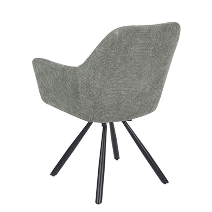 Chaise pivotante Breeze - Gris - Chenille