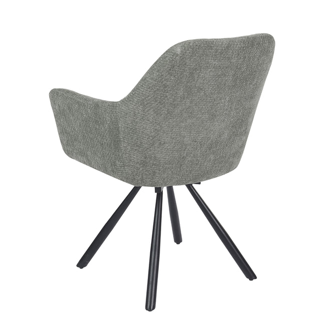 Breeze Draaistoel - Grijs - Chenille