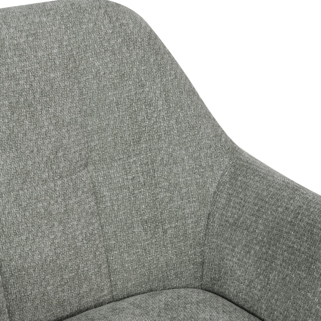 Breeze Draaistoel - Grijs - Chenille