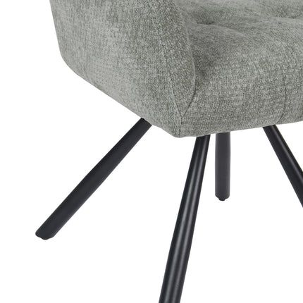 Chaise pivotante Breeze - Gris - Chenille