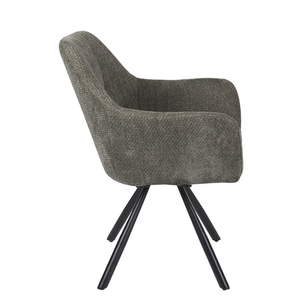 Chaise pivotante Breeze - Kaki - Chenille