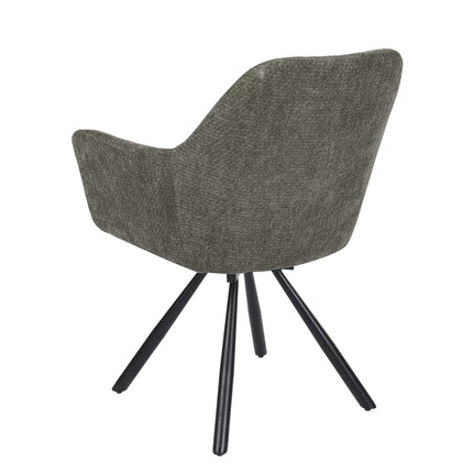 Chaise pivotante Breeze - Kaki - Chenille