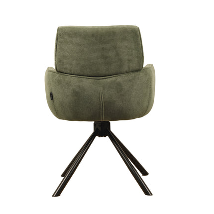 Chaise pivotante Cato - Vert - Tissage