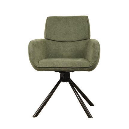 Chaise pivotante Cato - Vert - Tissage