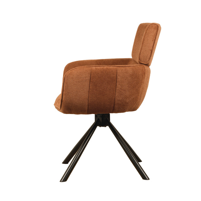 Chaise pivotante Cato - Tan - Tissage